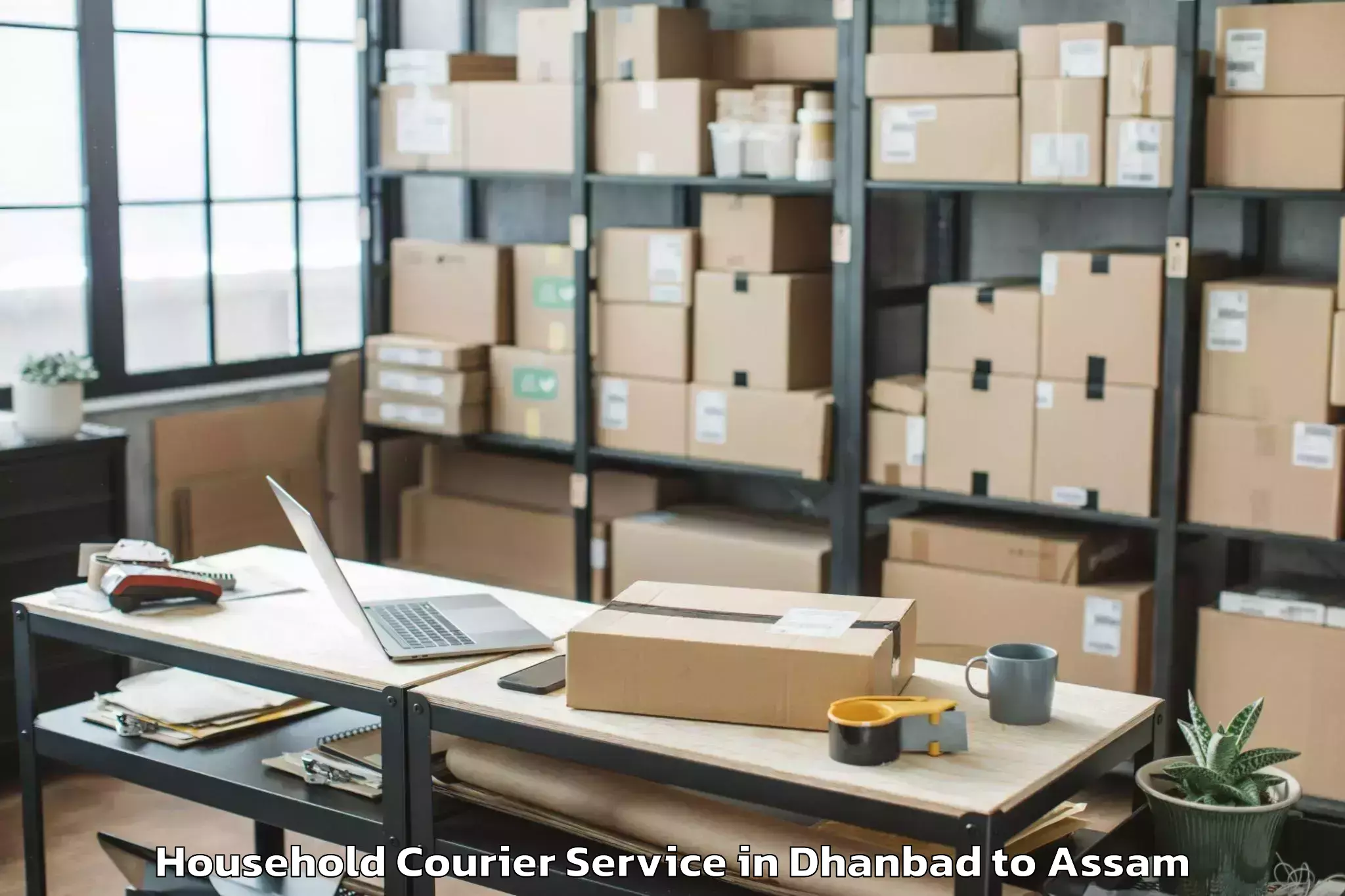 Top Dhanbad to Maibong Household Courier Available